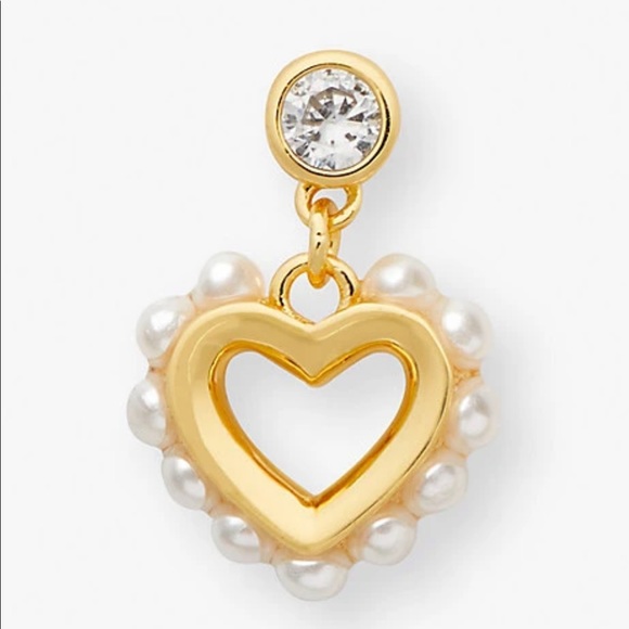 New Kate Spade shining spade pearl drop earrings - Picture 2 of 11